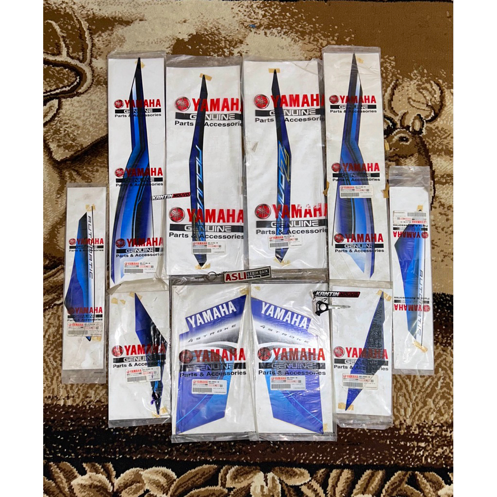 Striping Nouvo Z Biru Hitam 2007 Original Yamaha Graphic gambar stiker Nouvo Z lama