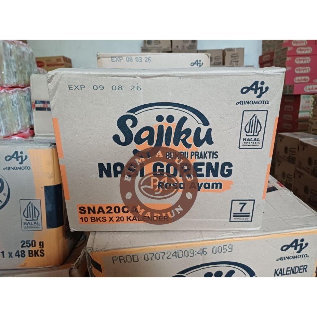 Sajiku Nasi Goreng Ayam kemasan 1 karton isi 20 renteng
