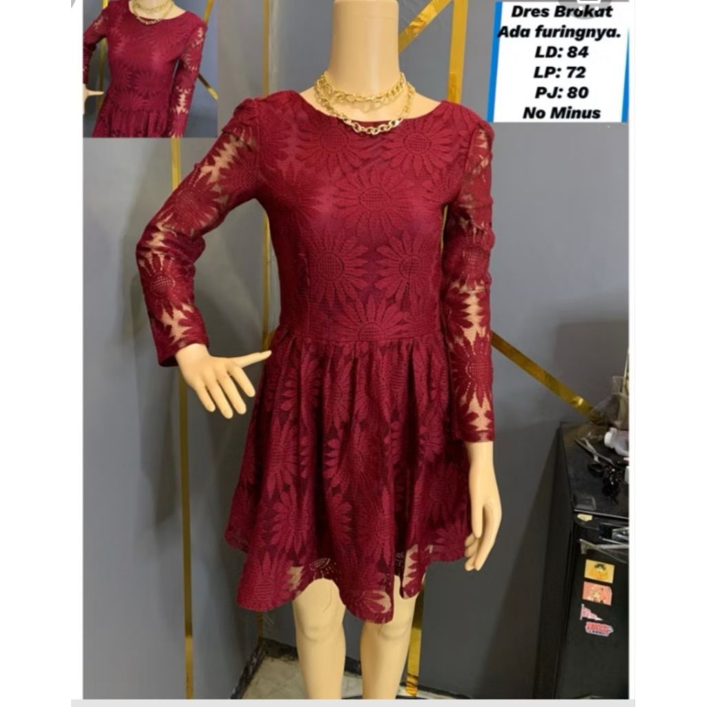 Baju/Mini Dress/Atasan Brukat