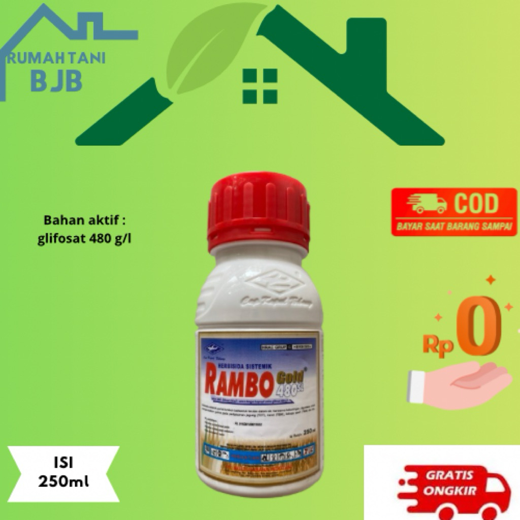 Racun Rumput Rambo Gold 480SL isi 250ml