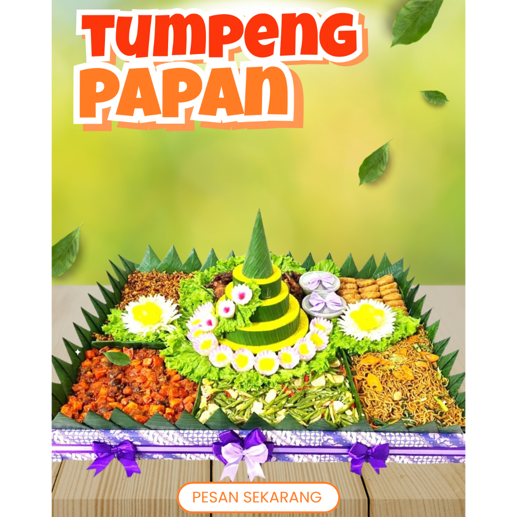 Tumpeng nasi kuning enak/jual tumpeng/tumpeng papan/ 30 porsi