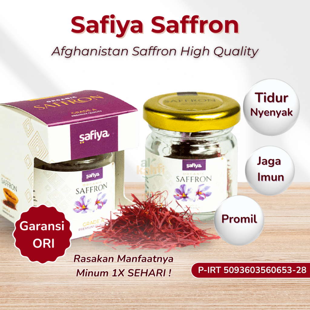 Safiya Saffron 1 gr Safron Grade A++ Super Negin Premium
