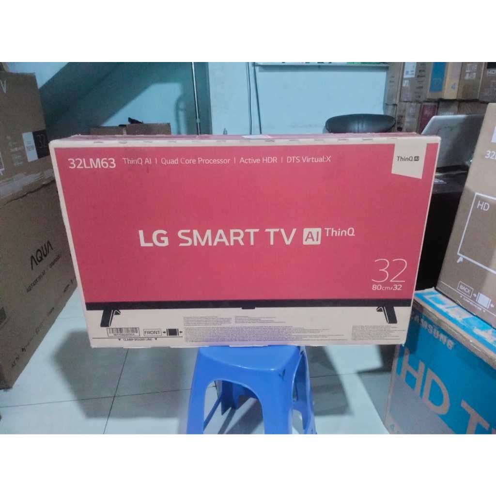 100% BARU TV LED LG 32LM63 32 Inch HD SMART TV Youtube Wifi Netflix HDMI USB DVBT-T2 5571F