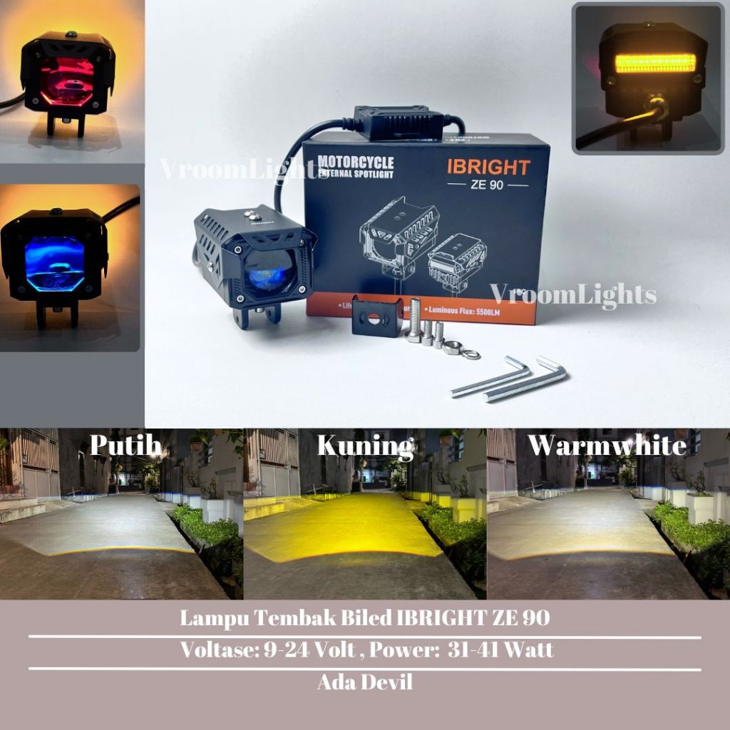 IBRIGHT Tipe  ZE 90 - Lampu Tembak Biled