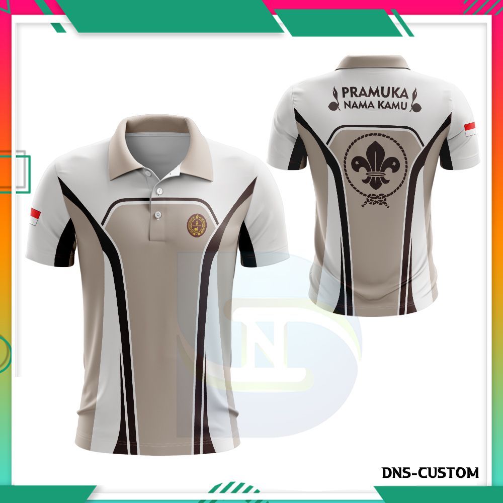 Baju Pramuka Fullprint - Jersey Pramuka Pembina Kegiatan Lapangan - Seragam Pramuka Anak Dewasa