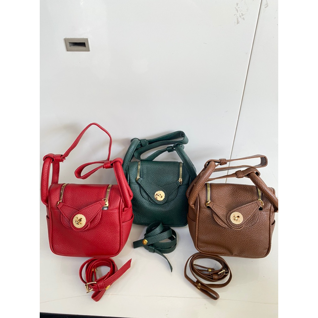 Tas Lindi exclusive 18/ Tas kulit jeruk premium syntetis tebal