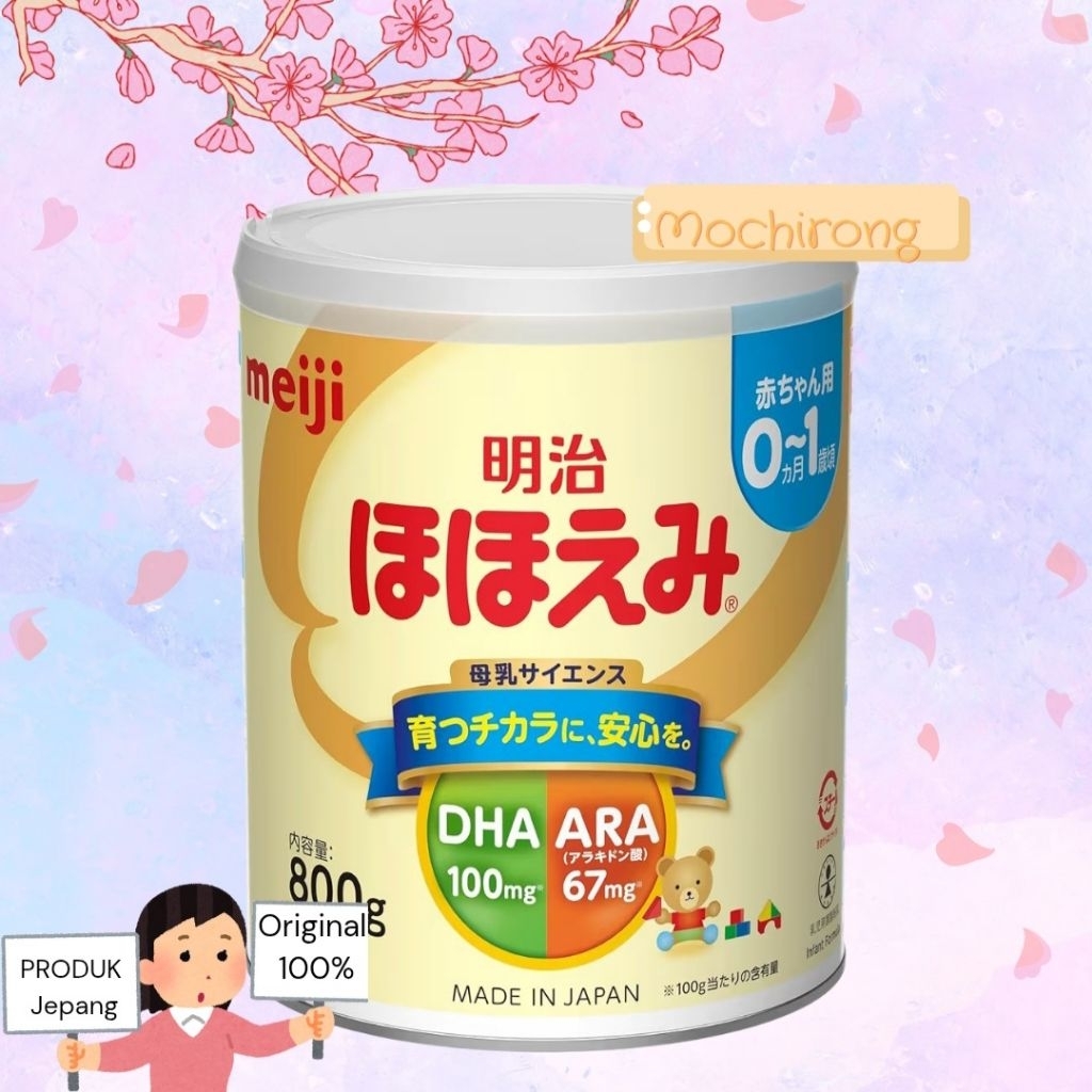 Meiji Hohoemi Kaleng 800g Original Japan