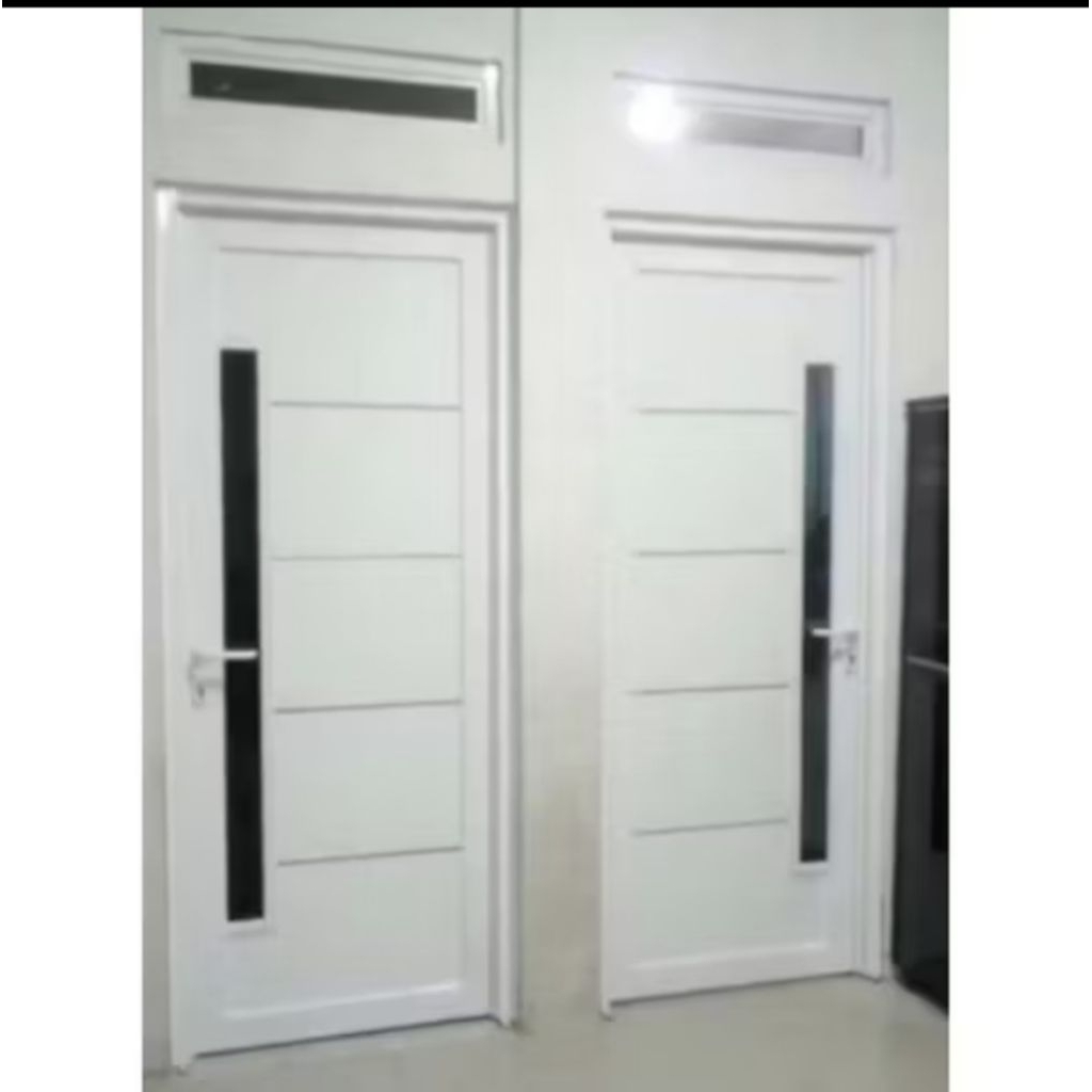 1set pintu minilmalis alumunium dan lubang angin fre packing kayu
