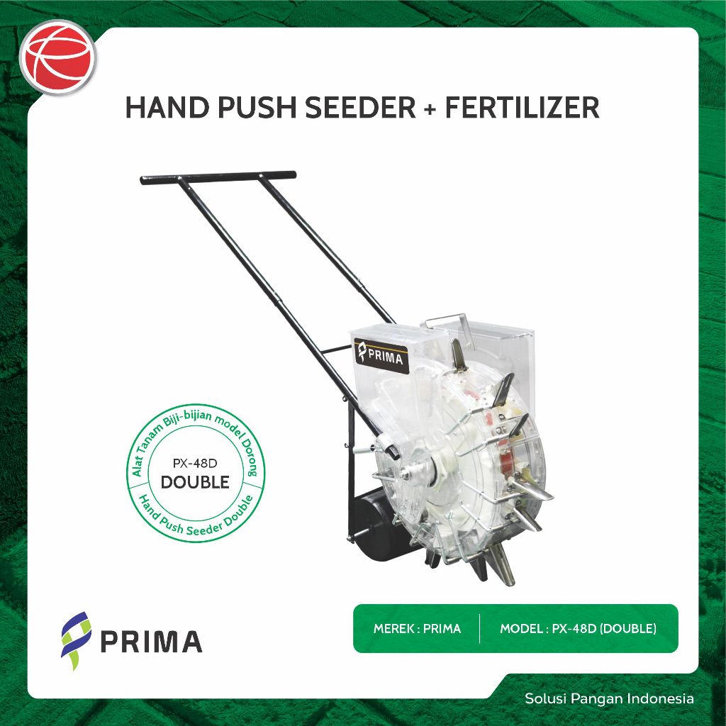 PRIMA CORN SEEDER + FERTILIZER PX-48D / HAND PUSH SEEDER / ALAT TANAM DAN PUPUK JAGUNG KEDELAI KACAN