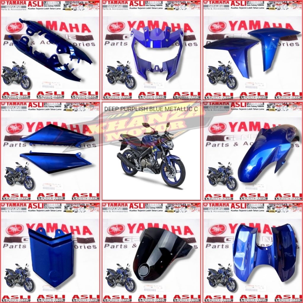 PAKET BODY HALUS VIXION NEW NVA 2015-2016 ADVANVE ORIGINAL YAMAHA Biru movistar