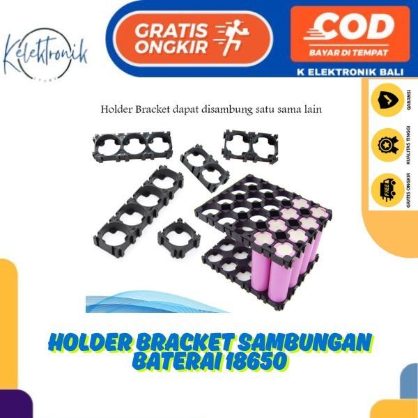 Holder Bracket Sambungan Baterai 18650