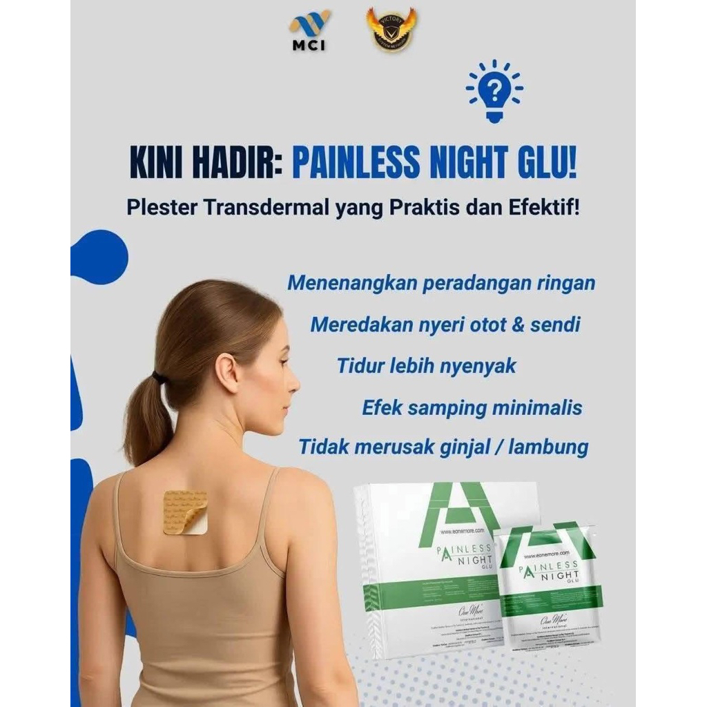 Painless Night Glu PNG MCI one More Koyo Transdermal patch untuk kesehatan tubuh dan sendi (RETAIL)