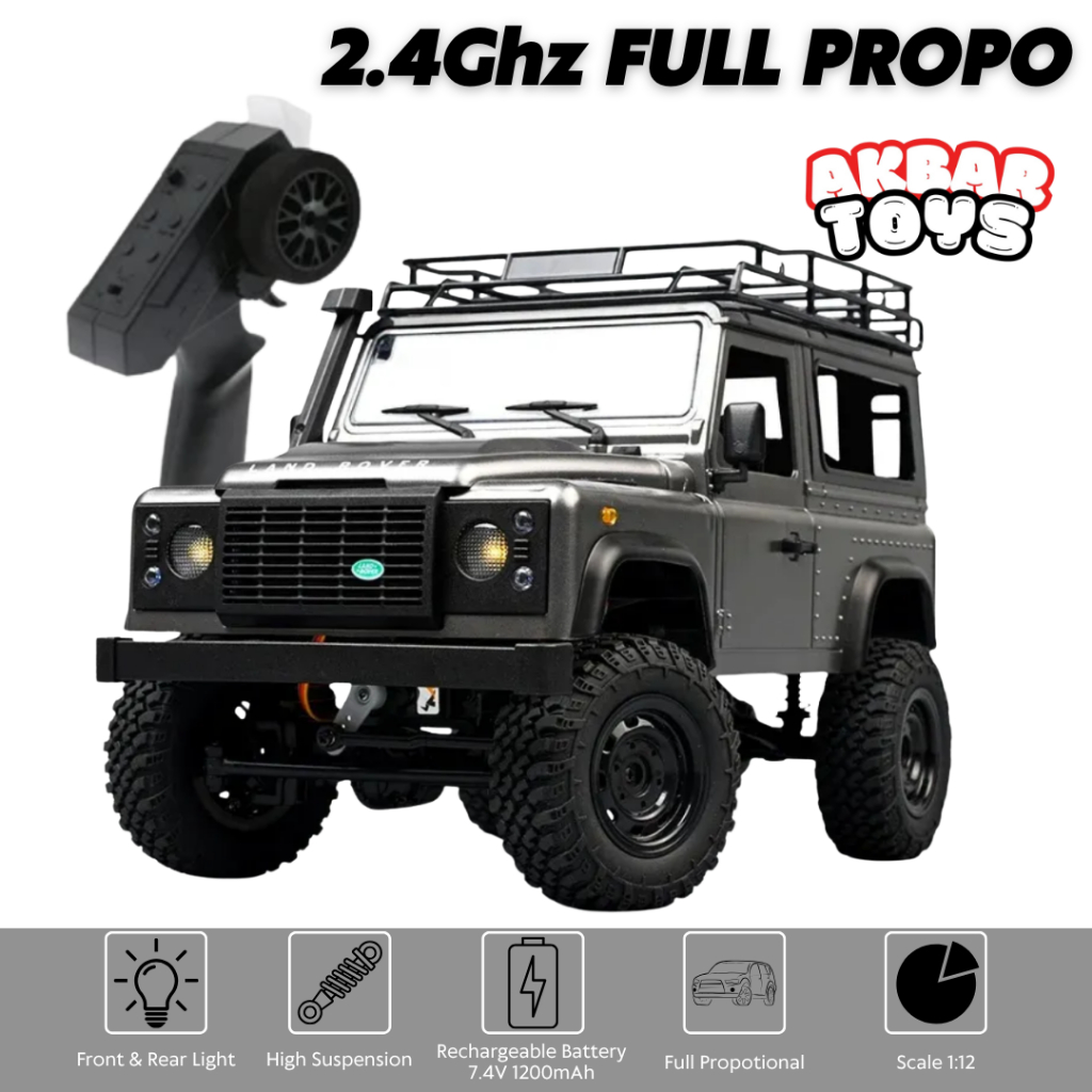 Mobil RC Remote Control Offroad Land Rover Defender Adventure MN99S FULL PROPO 2.4Ghz 4WD