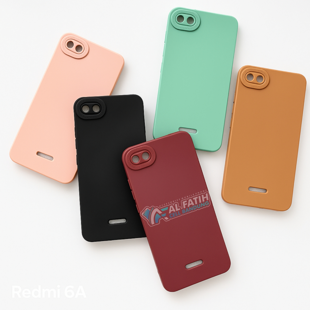 Case Xiaomi Redmi 6A Softcase Pro Camera - Case Polos - Casing Macaron - Silikon Hp - Candy Case