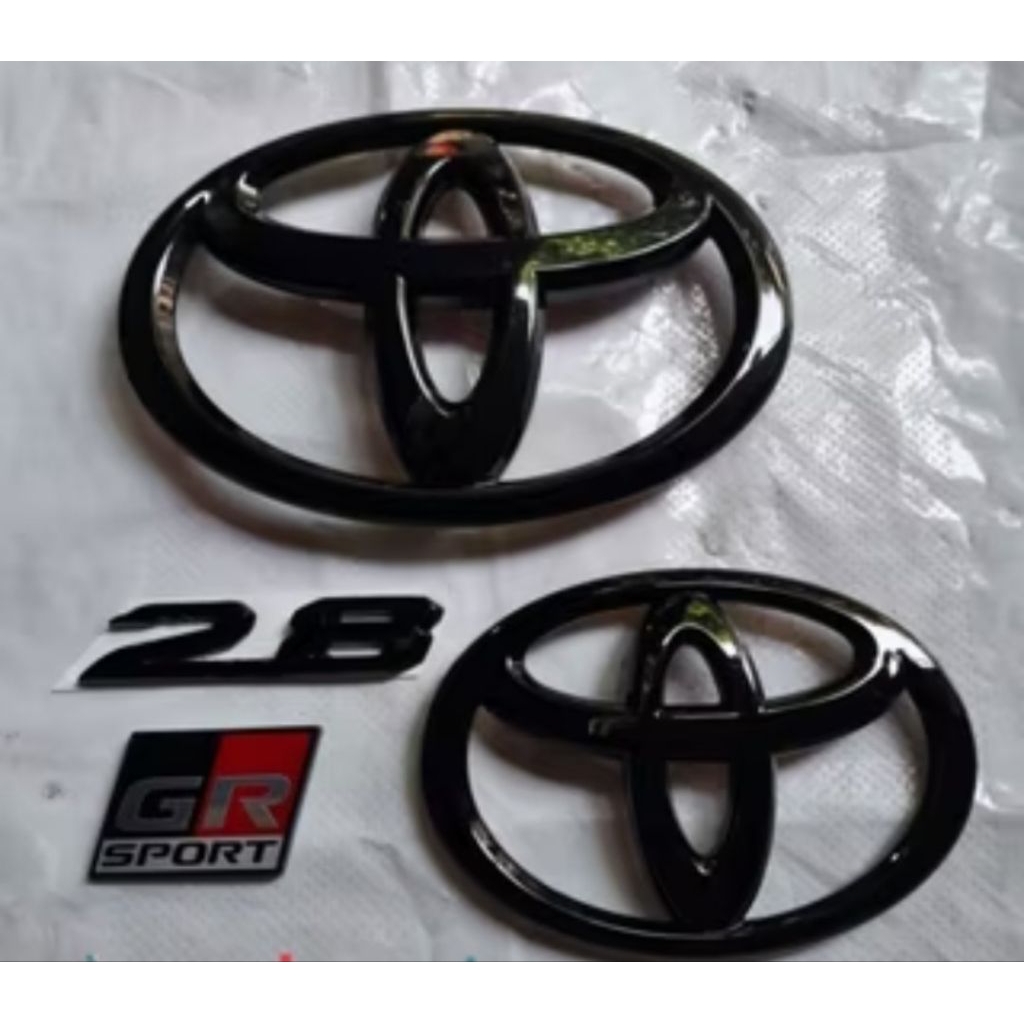 Logo Toyota  depan blkng untuk Fortuner GR 2010-2024 Type 2,8