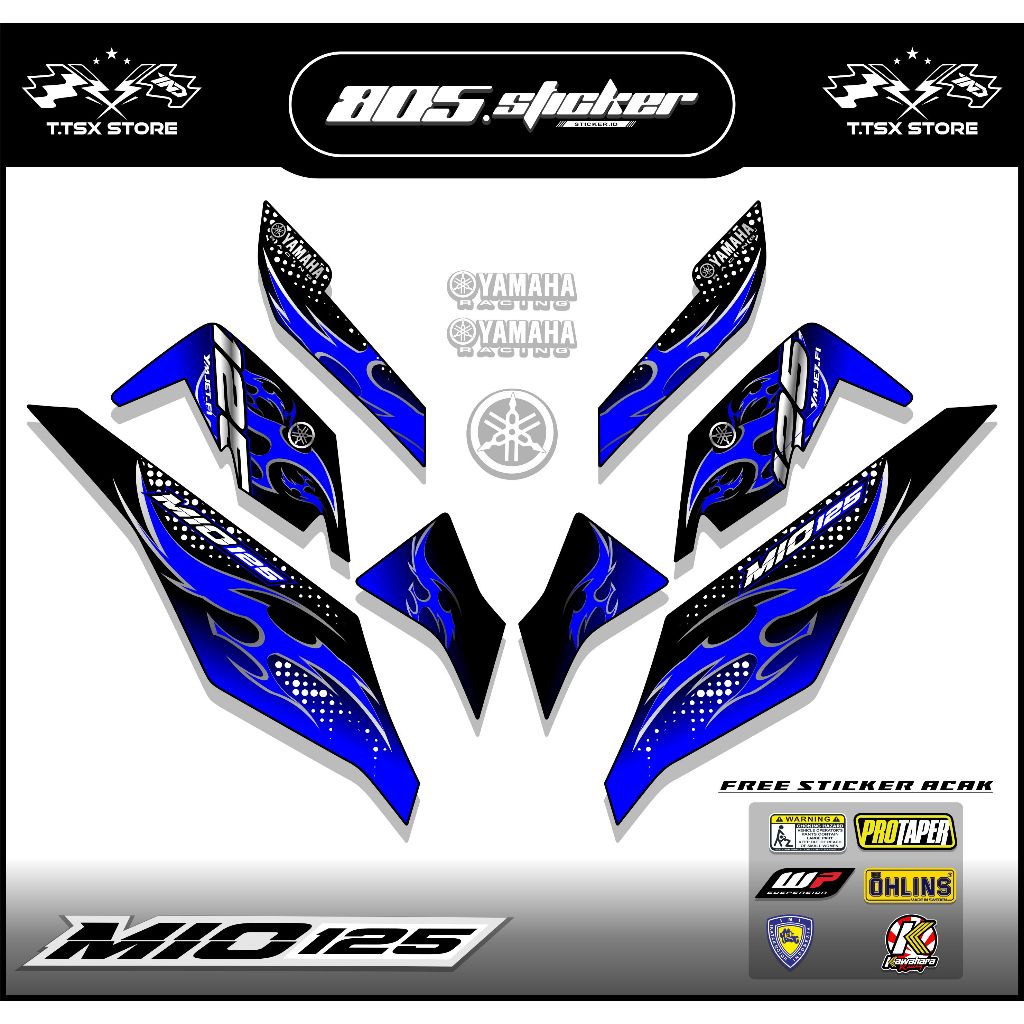 STRIPING STIKER MIO M3/STIKER VARIASI MIO 125/STRIPING MIO Z/MIO M3 125
