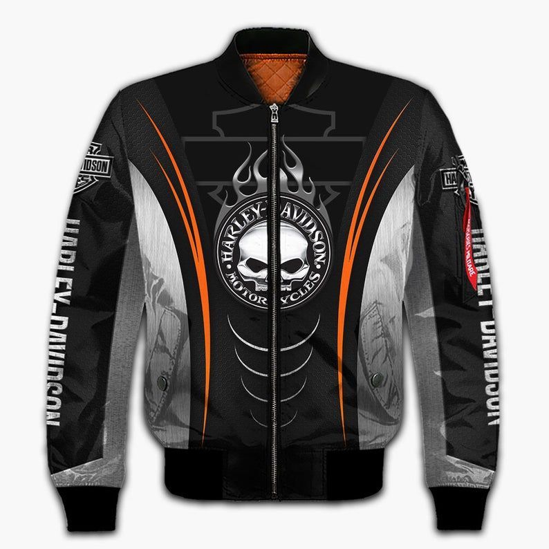 Jaket Bomber Pria High Quality Motif Harley Davidson Full Printing Bisa Custom art13