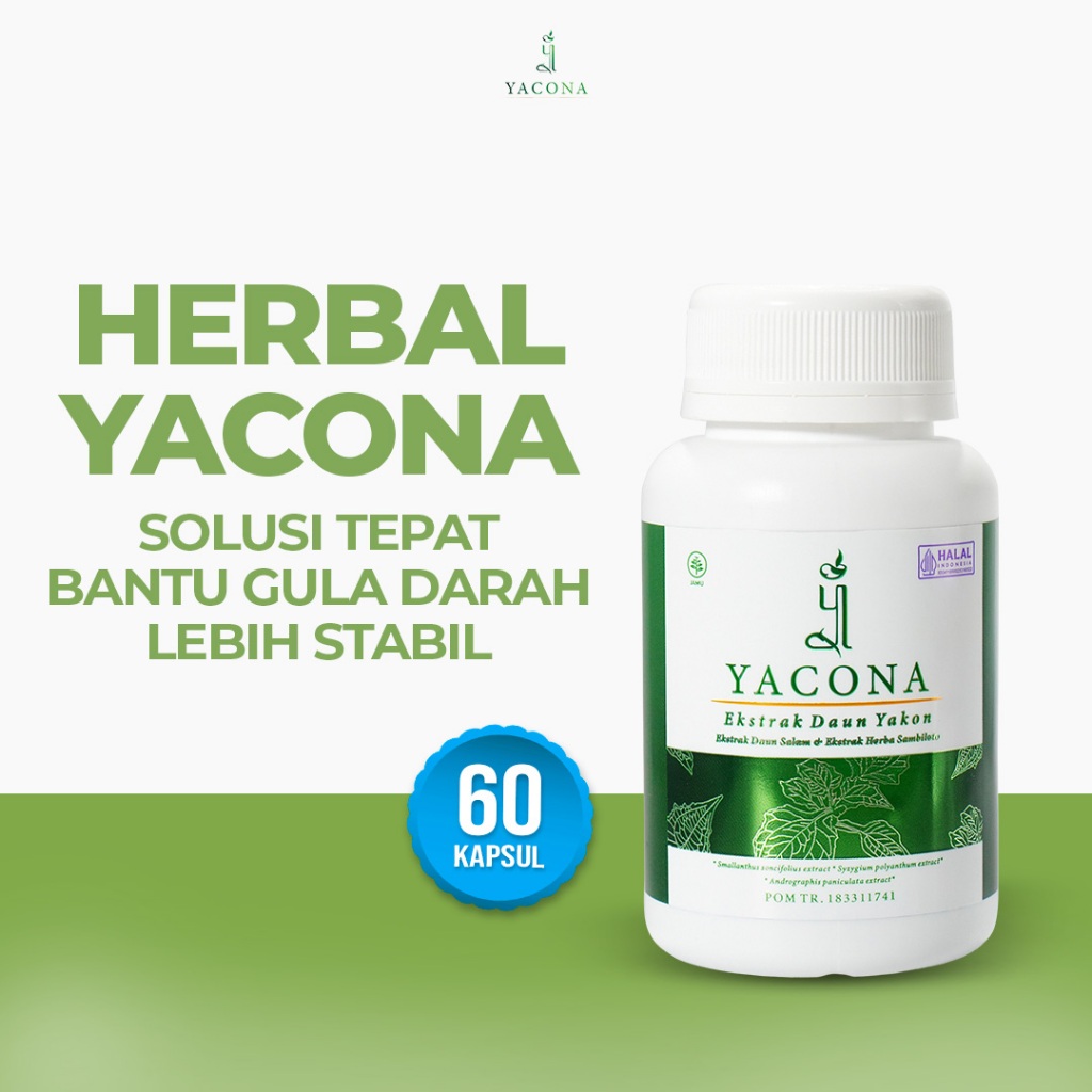 Obat Diabetes Yacona Kapsul Diabetes Menstabilkan Gula Darah Isi 60 Kapsul
