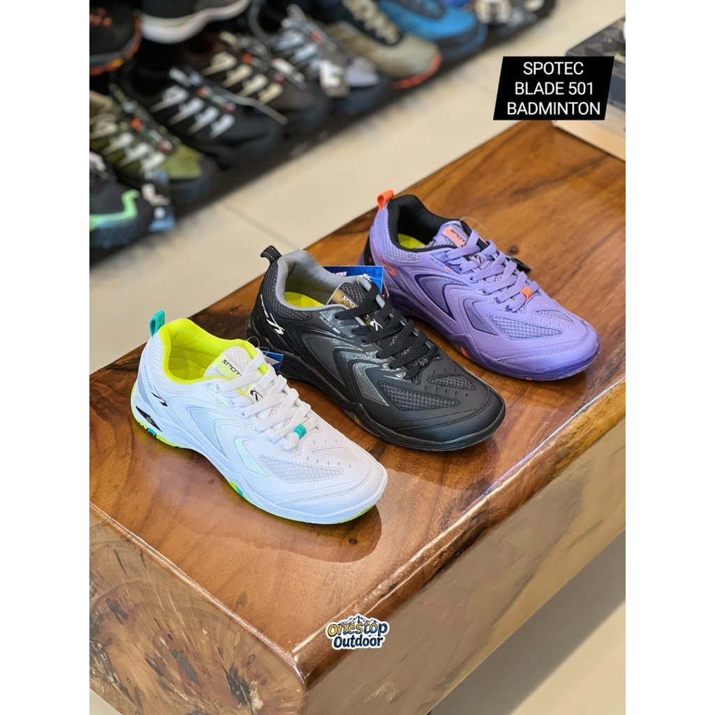 Sepatu Badminton Spotec Blade 501 - Sepatu Bulu Tangkis Spotec Blade Badminton Shoes Spotec