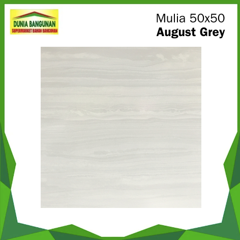 Keramik Lantai 50x50 Mulia August Grey Keramik Lantai Glossy