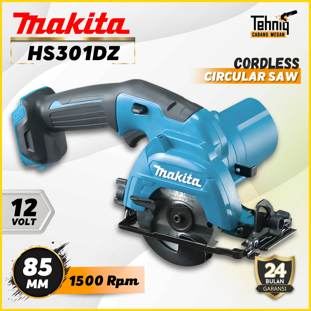 Makita HS301DZ Circular Saw Cordless Saw 12V Mesin Potong Baterai Unit Only