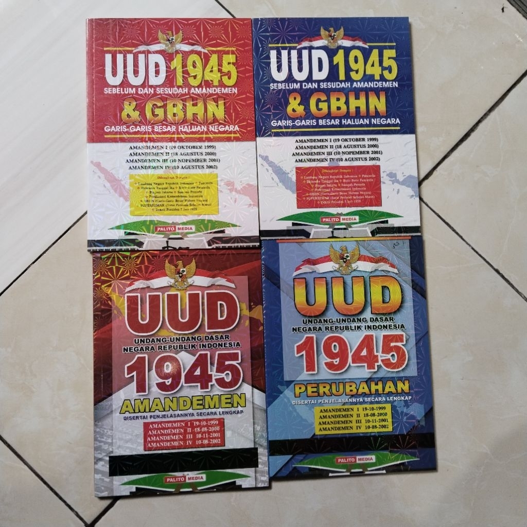 BUKU UUD 1945 SEBELUM DAN SESUDAH AMANDEMEN DAN GBHN(PM)