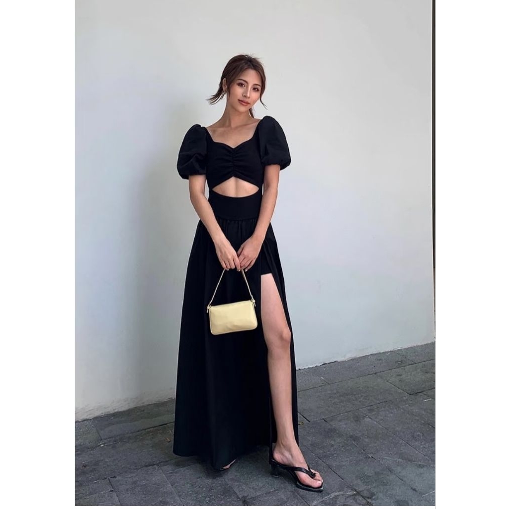 long dress party dress wanita sexy dress cantik long summer dress - dress fashion wanita - gaun wani