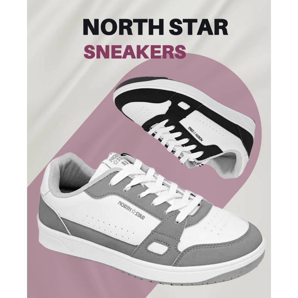 NORTH STAR Sepatu Sneakers Pria Original Anti Bakteri Stylish