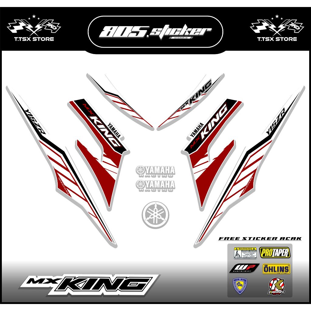 STRIPING STIKER JUPITER MX KING 150/STIKER MX KING 150/STRIPING MX KING 150 MOTIF Y15ZR KEREN