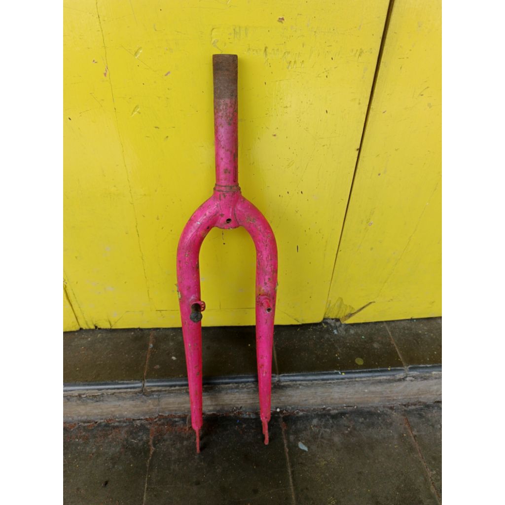 fork sepeda mtb 24 nos antiq warna pink