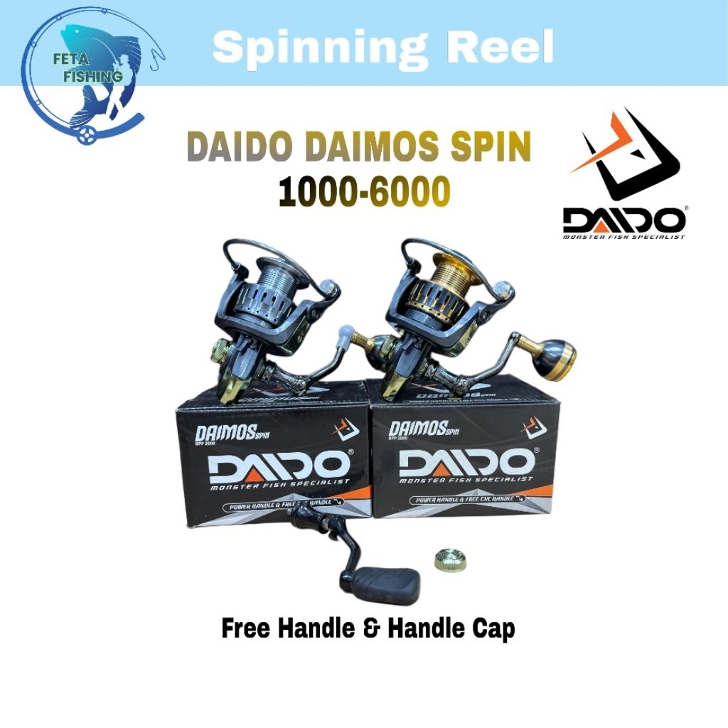 Reel Pancing Daido Daimos Power Handle Spin 1000 2000 3000 4000 6000