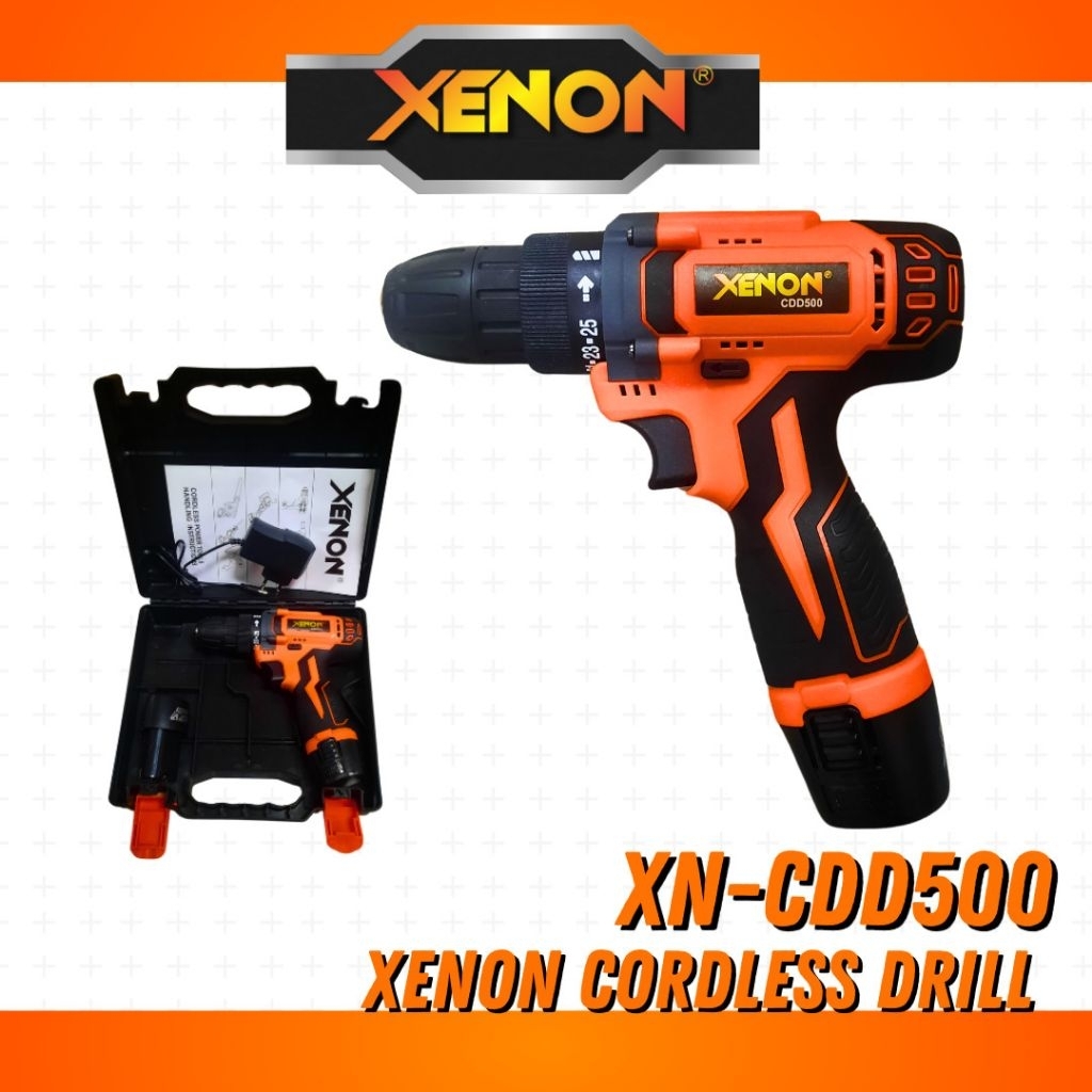 Cordless Drill 12v Xenon CDD500 Bor Baterai Xenon
