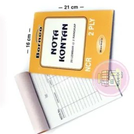 Buku Nota 2 Ply Besar Pak (isi 10 bh)