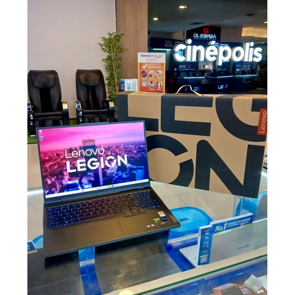 Lenovo Legion 5 Pro 16IRX8 Core i9 13900HX Ram 16 SSD 1TB Nvidia RTX4060 8GB Layar 16" WQXGA Keyboar