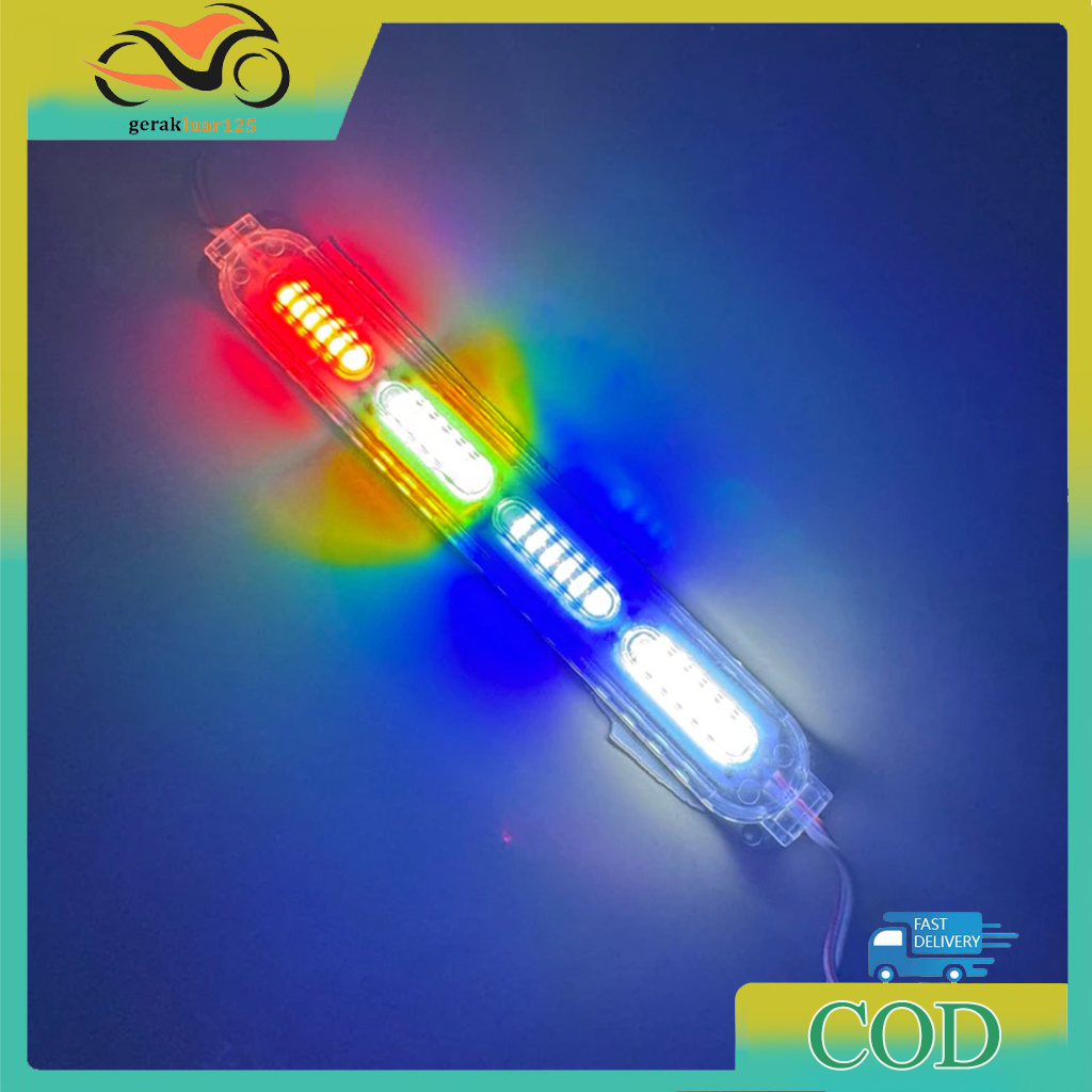 Lampu Kolong Kedip Otomatis 24 VOLT 24 LED Nyala 4 Warna