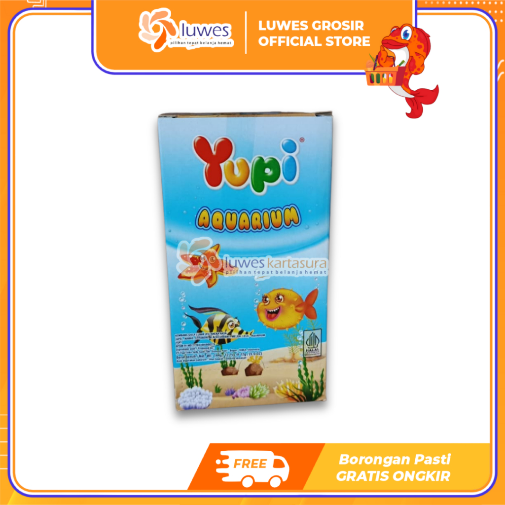 [GROSIR] Yupi Aquarium Box Isi 12pcs Permen Yupi Candy Murah
