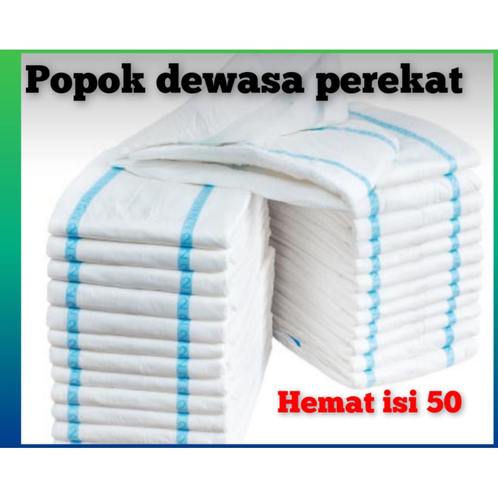 POPOK DEWASA LANSIA UKURAN M L XL ISI 50 - POPOK ORANGTUA