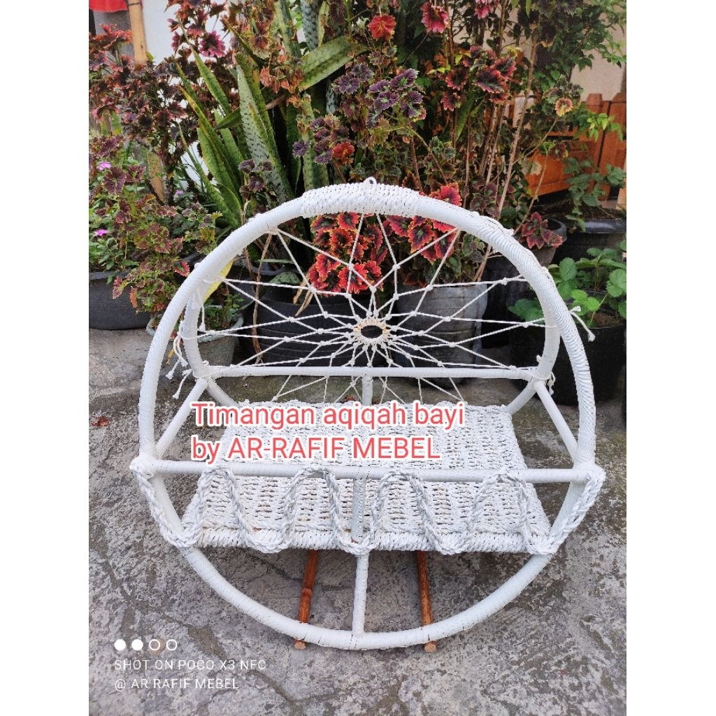 timangan aqiqah bayi jumbo untuk dekorasi aqiqah bayi / timangan rotan / timangan aqiqah / ayunan aq