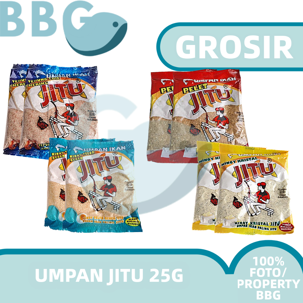 BBG GROSIR UMPAN PANCING TEPUNG JITU/JITU MERAH /JITU UDANG EBIE /JITU KINOY/JITU TELUR ASIN