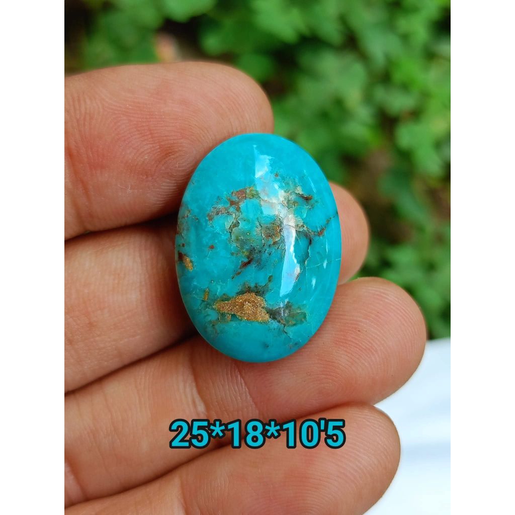 BATU PIRUS PERSIA BLUE FANCY URAT EMAS TOP HQ