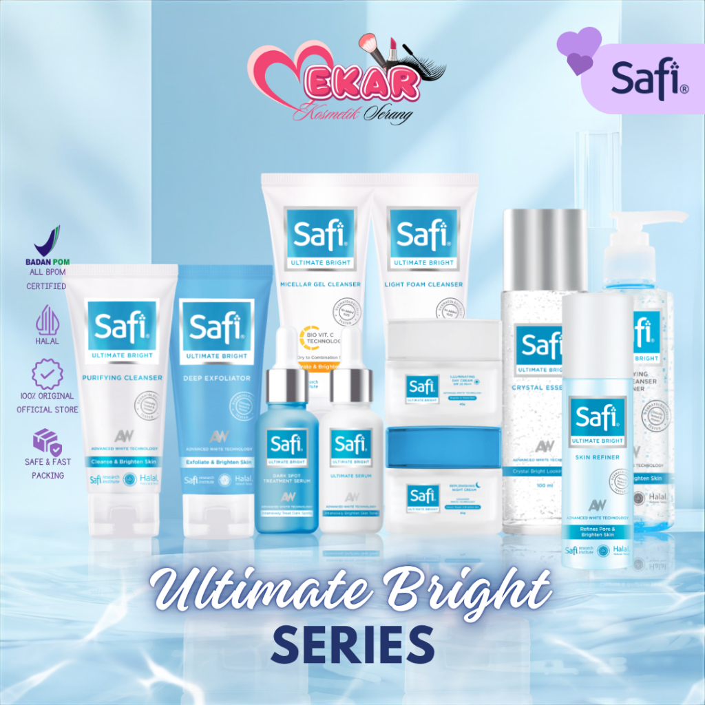 SAFI Ultimate Bright  Series | Perawatan Kulit Kusam & Flek Hitam | Mencerahkan Wajah