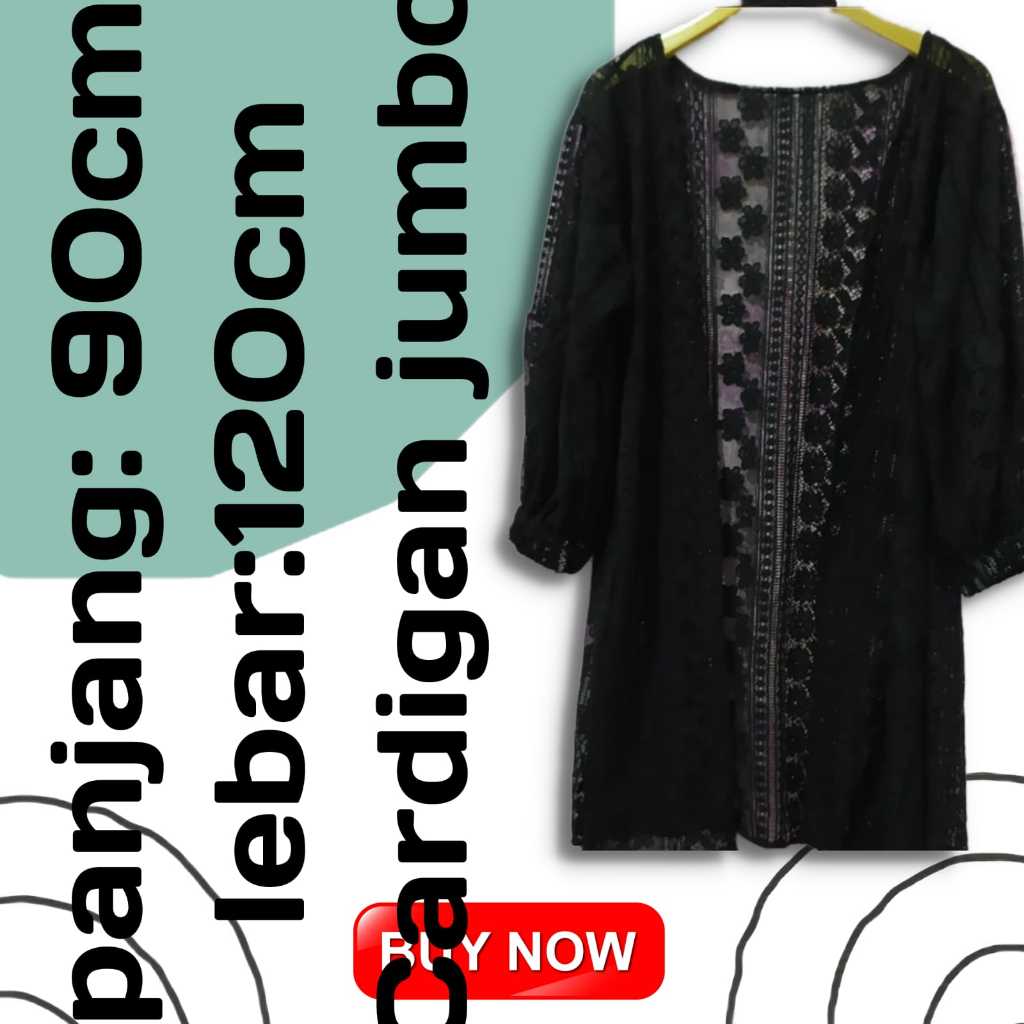 Outer Brokat Panjang Kekinian Tangan Kerut Cardigan Blazer Modern Bali Fashion Murah