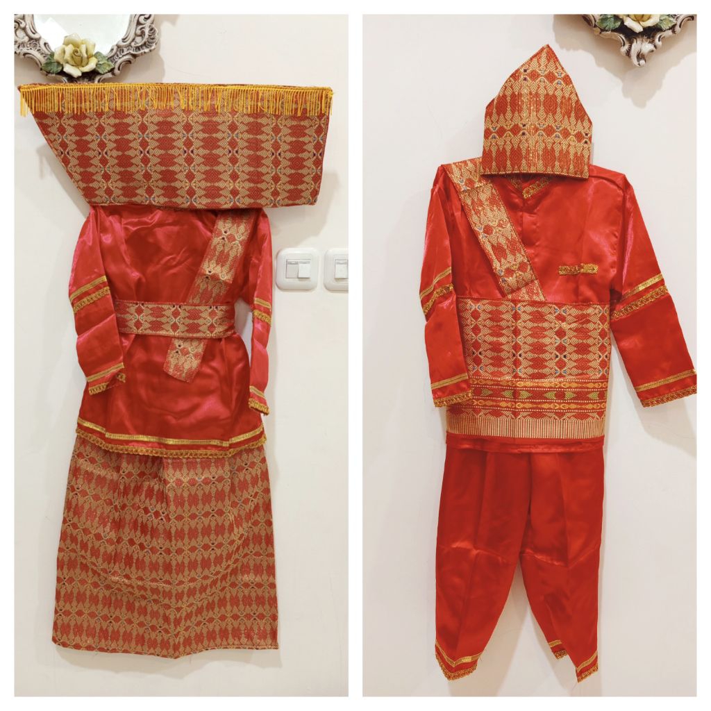Baju Adat Batak Anak / Pakaian Adat Batak / Baju Batak untuk Anak TK SD Laki Perempuan Cewek Cowok