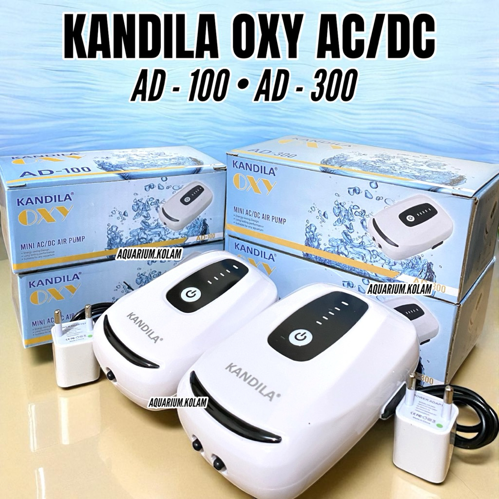 AERATOR BATERAI SILENT AQUARIUM ACDC OTOMATIS EMERGENCY KANDILA OXY AD 100 AD 300 1 2 LUBANG 9950