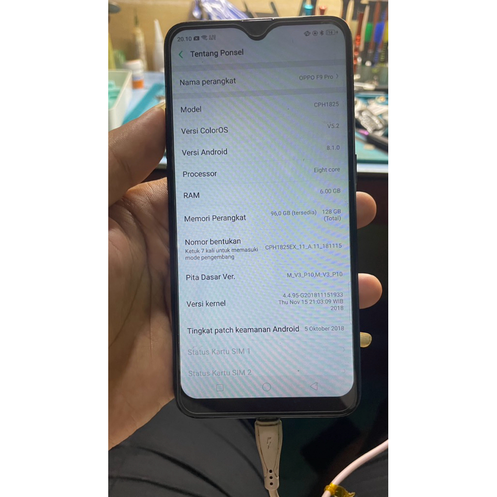 mesin normal oppo f9pro 6/128 produk terbatas,fokus jual mesin part lain bonus dijual utuh