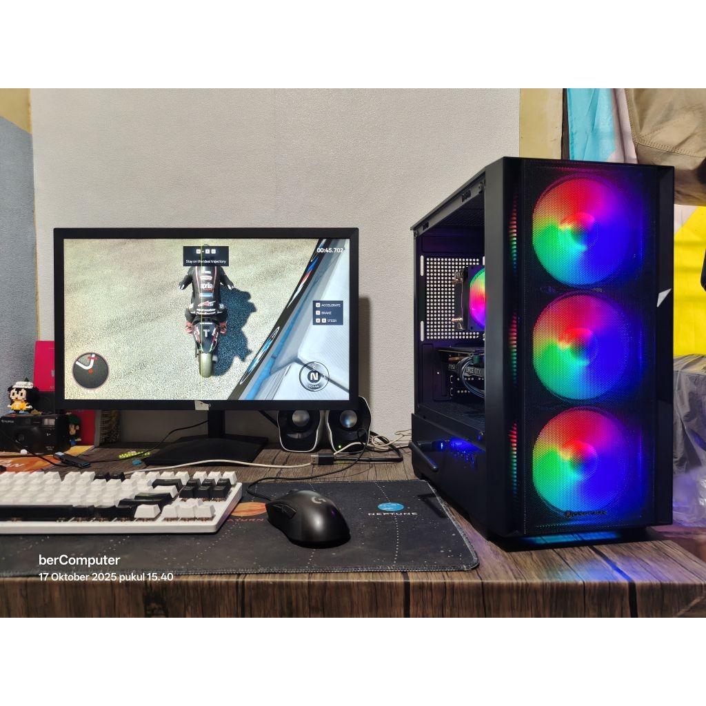 PAKET PC GAMING i3 9100f ram 16gb ssd 256gb gtx 1050ti rx 580 gtx 1660 super