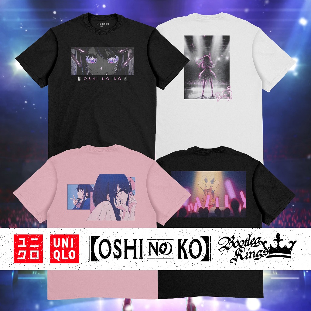 [HOT] UNIQLO X OSHI NO KO GRAPHIC T-SHIRT | MATERIAL 24s COTTON COMBED ASLI | SABLON PREMIUM AWET | 