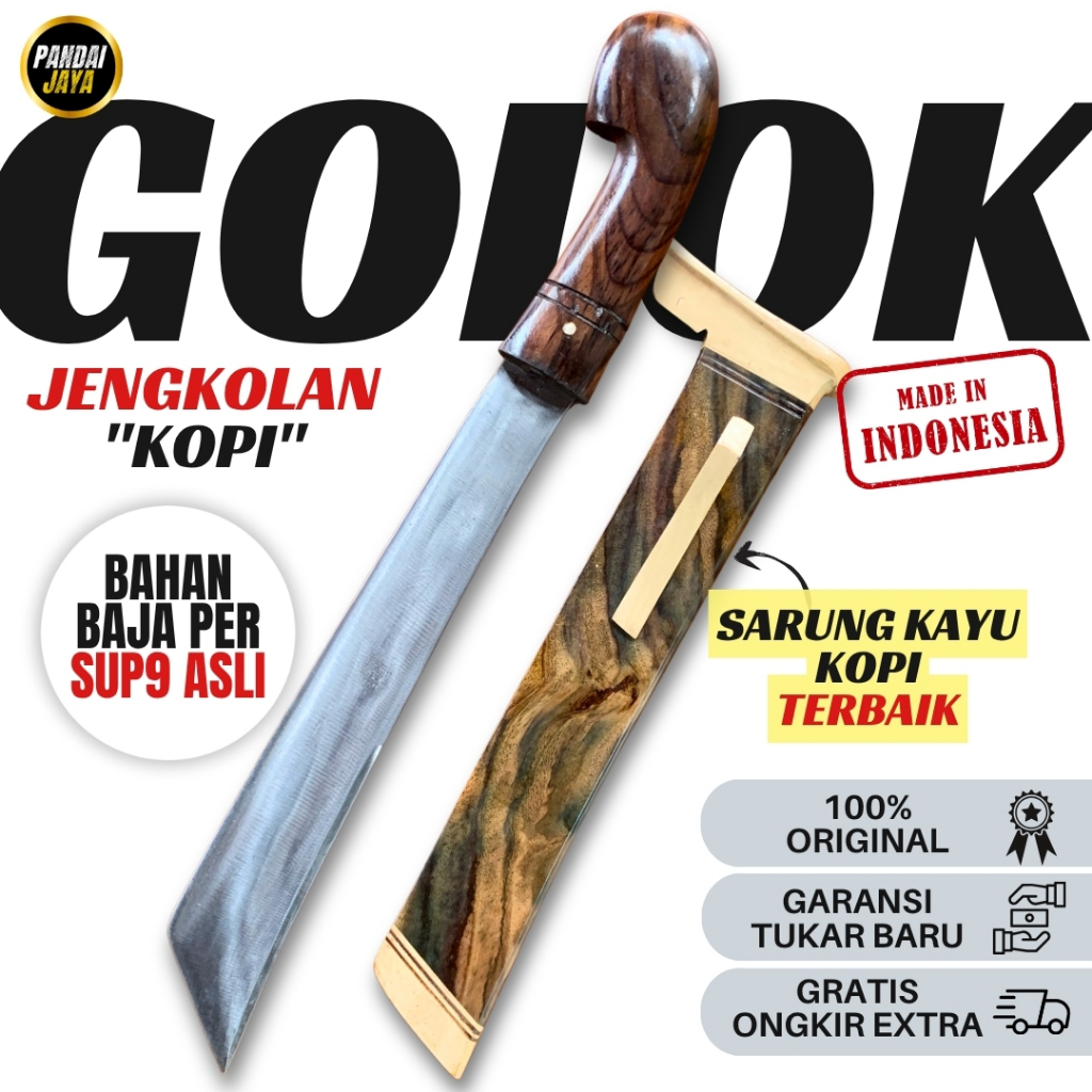 Golok Kebun Jengkolan Kopi Untuk Sehari Hari | Golok Murah Bahan Baja Per > Pisau Golok Kebun