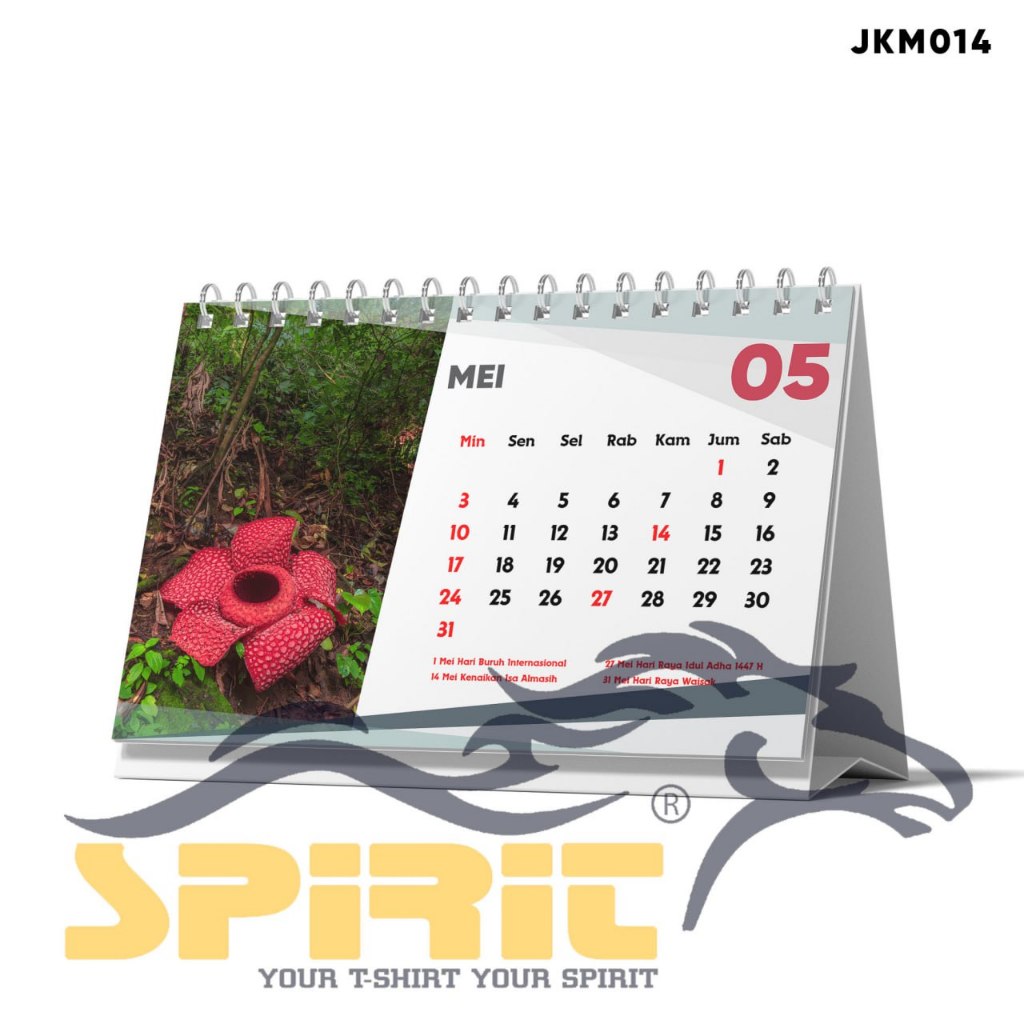 Kalender Meja 2026 Flora Fauna – Keindahan Alam Indonesia dalam Desain Modern