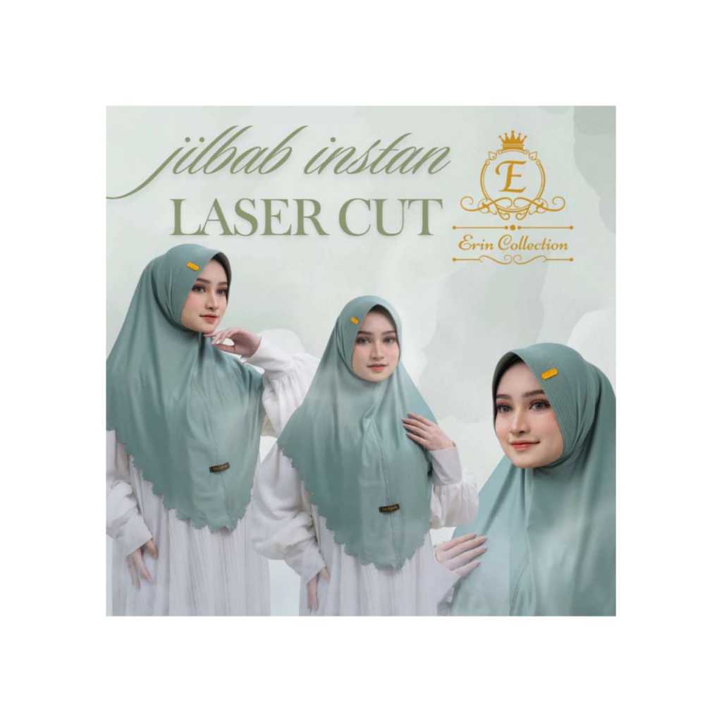 JILBAB INSTAN/ BERGO INSTAN LASER CUT ERIN_COLLECTION